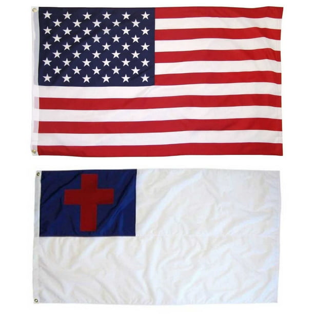 2 Pack 3x5 Wholesale Combo USA American & Air Force Served Pride Flag 3'x5'